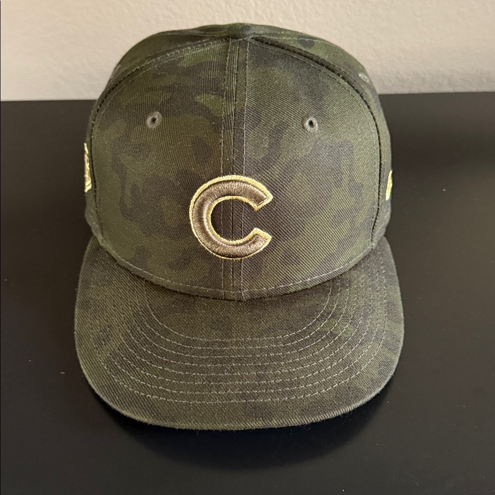New Era 59Fifty Chicago Cubs Camo Green Baseball Cap